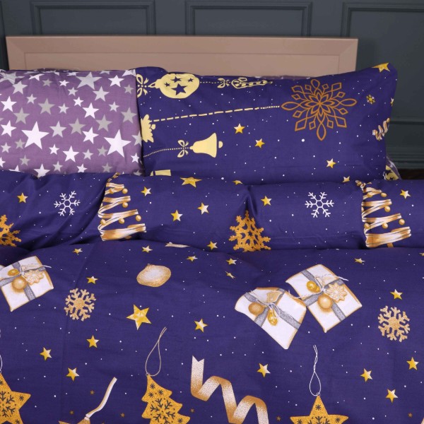 Фото - Комплект постельного белья MirSon Ranforce Elite 17-0877 Midnight Christmas 220х240 (2200012194805)